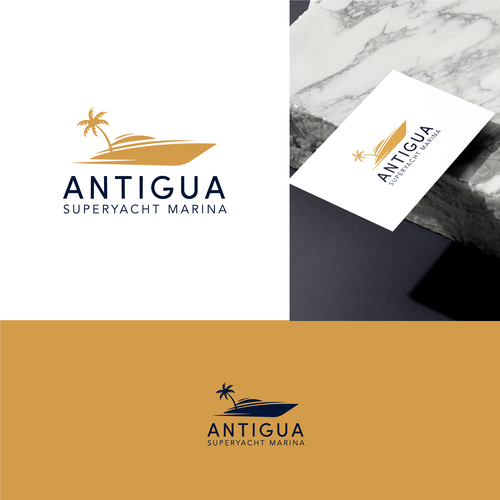 Logo for Antigua Superyacht Marina Design by Gimaluyarty