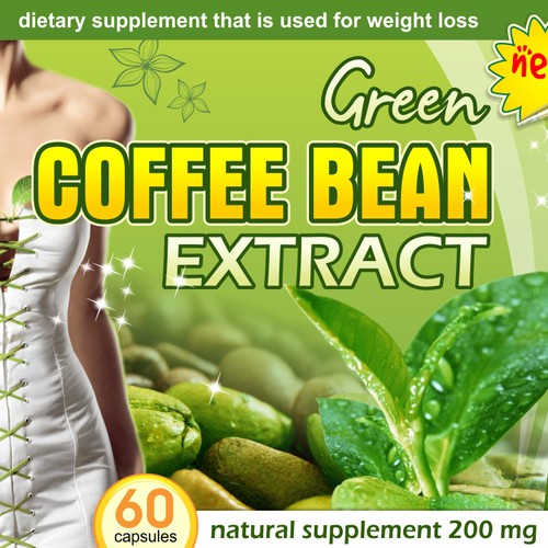 product label for Green Tea Coffee Bean Extract Supplement