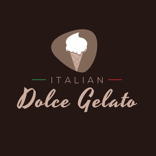 Italian GELATO !!! [ Italian Dolce Gelato ] ♥‿♥ | Logo & business card ...