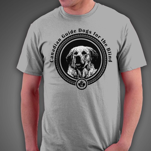 t-shirt design for Canadian Guide Dogs for the Blind Réalisé par ＨＡＲＤＥＲＳ