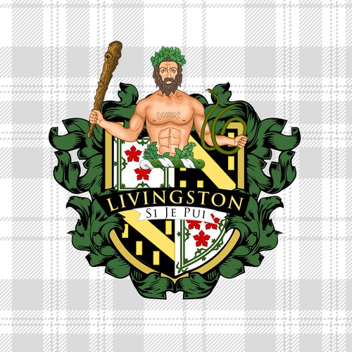 Livingston Family Crest/Coat of Arms Redesign Design by BryantP