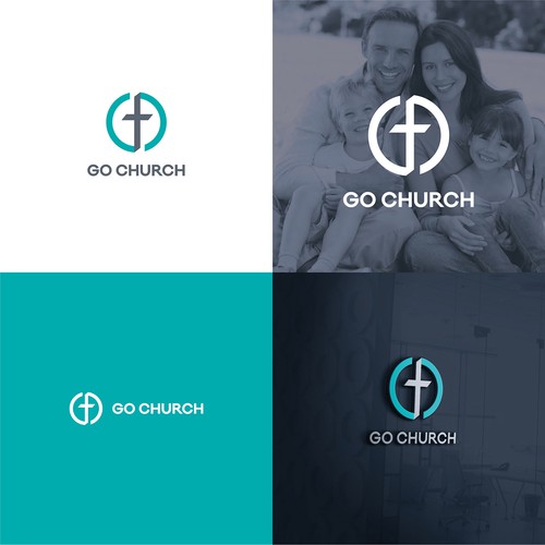 Go Church logo Design por Oculus Branding