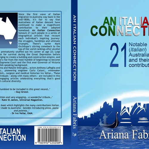 An Italian Connection: book cover design Diseño de CANDesigner