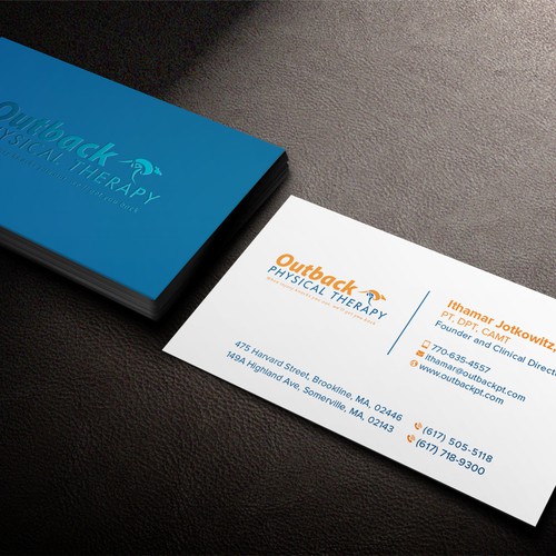 Business card for 2 clinic physical therapy office Design by Birendra Chandra Das