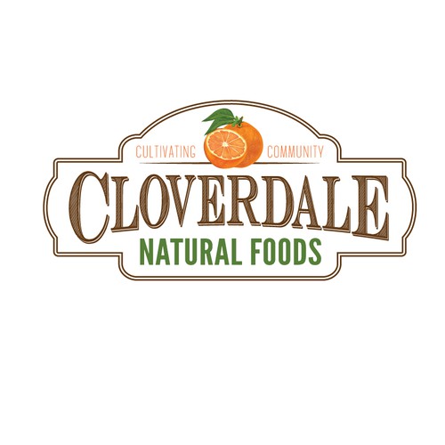 Natural grocery store Logo Design réalisé par MonicaDesigns