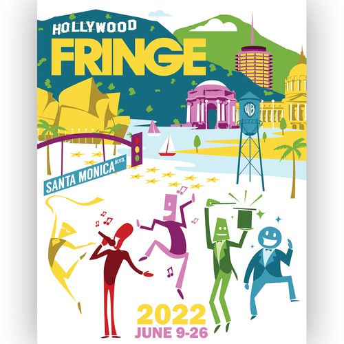 Guide Cover for LA's largest performing arts festival Design by Donn Marlou Ramirez