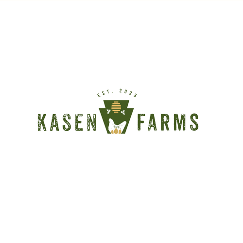 Logo design for small family farm that both dad and 7 year old daughter will love. Design by Andrés Sebastián