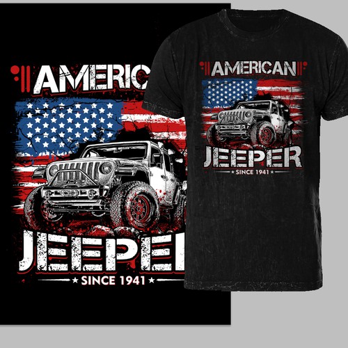 American flag outlet jeep shirt