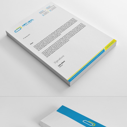 Implement the new logo on all our business papers Design by kaylee CK