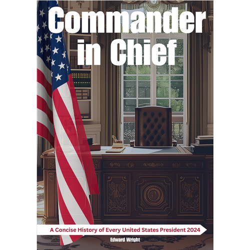 Regal book cover design for a presidential history book. Design by Type3Dsign