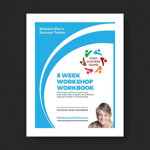 Workbook front cover for adults with big dreams - make me smile Design by Xnine