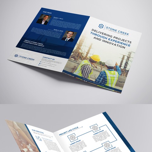 Brochure for Construction Company Design by Alphabet ♥