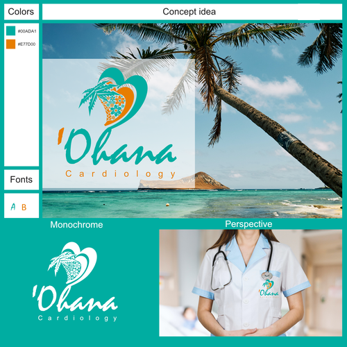 Affable but professional Cardiology Practice located in Hawaii Design by scorpionagency