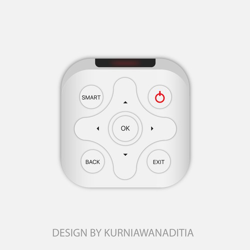 Remote control icon for iOS app Design by KurniawanAditia