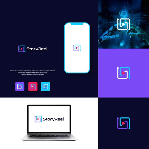 Generative AI storytelling service for creative agencies and brands Design by pixelamazers