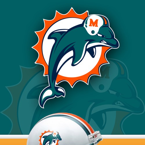 99designs community contest: Help the Miami Dolphins NFL team re-design its logo! Design réalisé par APOLLON.com.tn