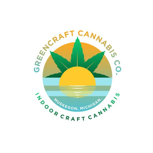 Brand Logo for craft cannabis grow in Michigan. Design by antesofte ✌