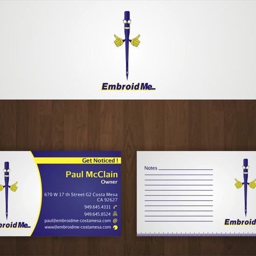 New stationery wanted for EmbroidMe  Design von Spectr