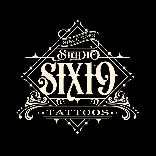 Vintage Tattoo Shop Logo Diseño de gcsgcs