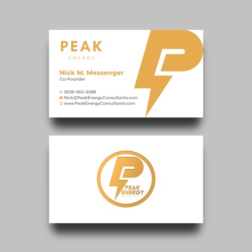 Modern Business Card Design for Electric Energy and Solar Company Design by Birendra Chandra Das