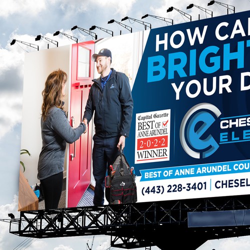 Chesapeake Electric Billboard Design by icon89GraPhicDeSign