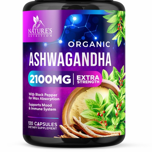 Ashwagandha Design Needed for Nature's Nutrition Design by GenScythe