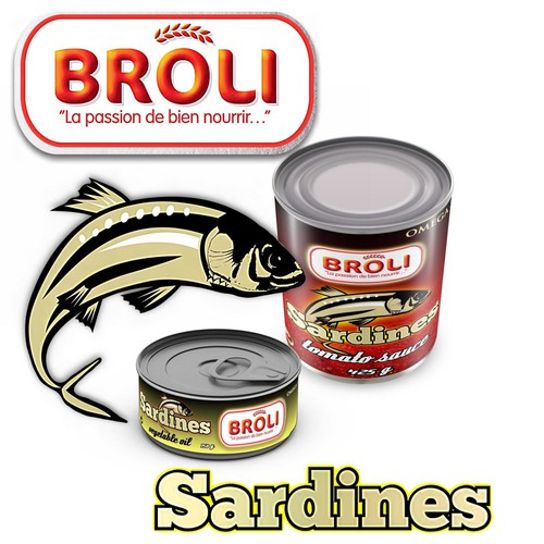 Wanted: New label for our BROLI sardines tins Design by Greencorner