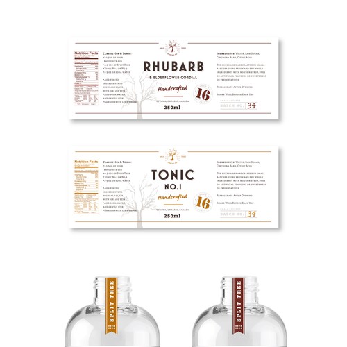 Create a custom group of labels for cocktail mixes! Design by Mat W