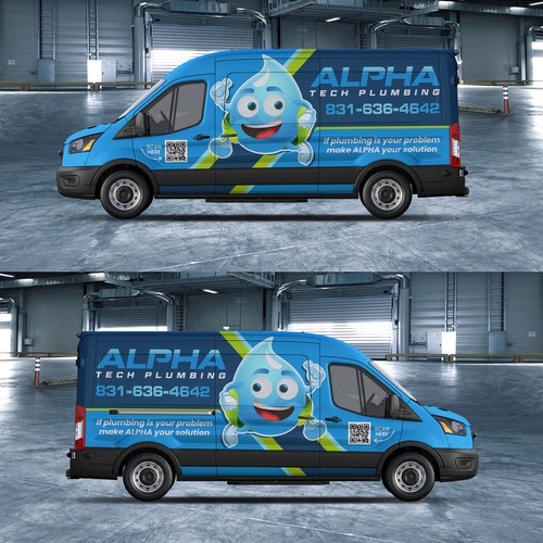 Fun Plumbing van wraps! logo and inspo pic provided! Design by Djiwangga