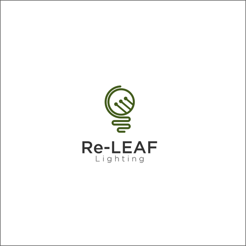 Re-LEAF Lighting logo Design by Gaga1984