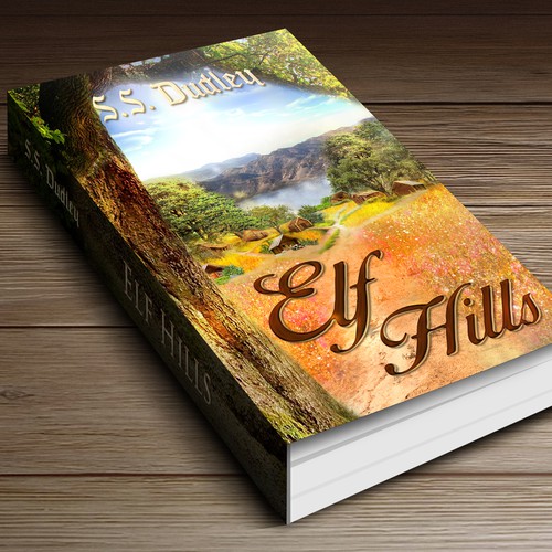 Book cover for children's fantasy novel based in the CA countryside Réalisé par ALZtudio