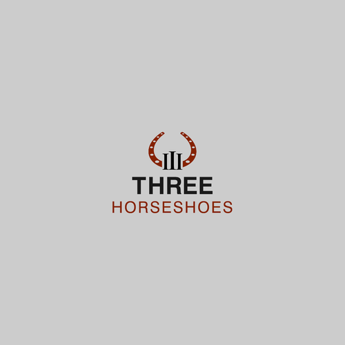 Designs logo for Three Horseshoes Logo design contest