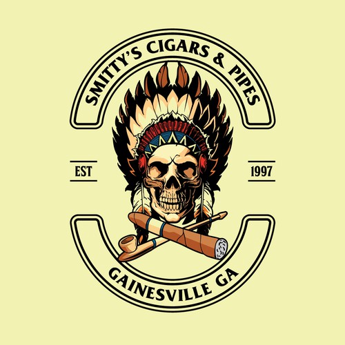 Rebranding for a local cigar lounge for T-Shirts, Coasters & decals Design by infernal kiss