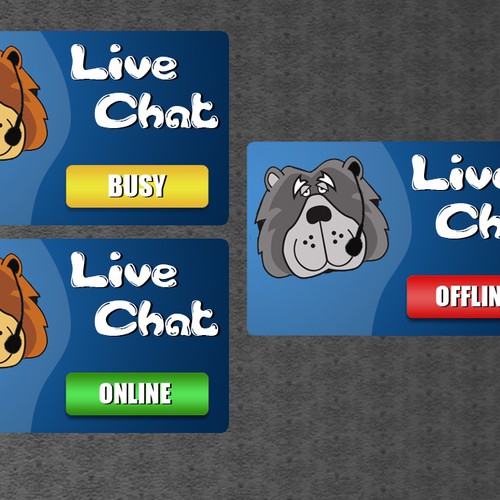 Design a "Live Chat" Button Diseño de ClikClikBooM