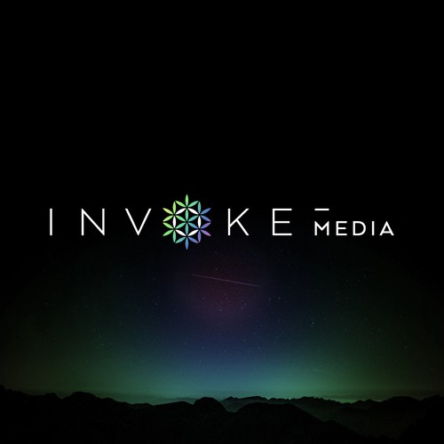 Calling forth the ultimate brand CENTREPIECE for Invoke Media! Creative logo for a budding brand. Design by Sleigh Visual