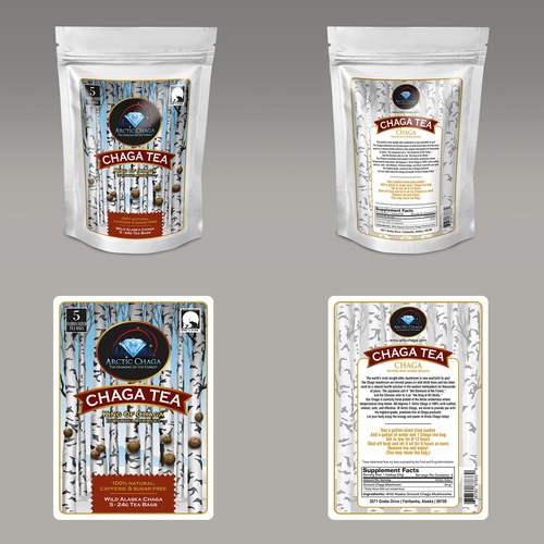 Arctic Chaga Label New Look Design by eselwe