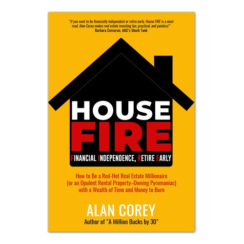 Eye-catching BOOK COVER with REAL ESTATE and EARLY RETIREMENT focus Design by bravoboy