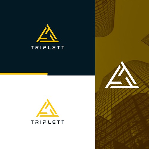 Triplett logo that is working it's way from the basement to the top floor suite! Design by Creaby