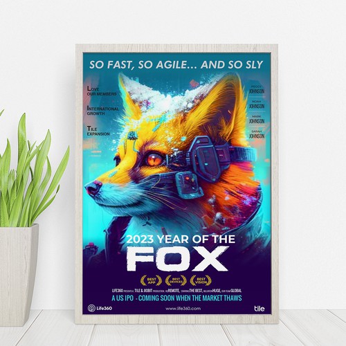 Life360 2023 Year of the Fox Poster Design by Sketch Media™