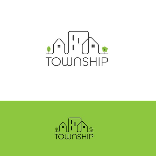 Logo design for new construction rental community of high-end townhomes Diseño de zainartz