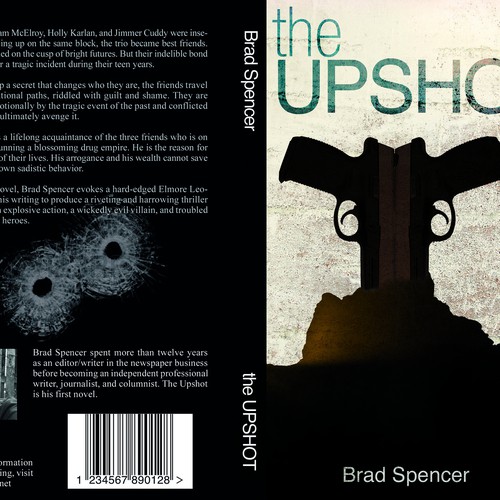 Book cover for a riveting suspense/thriller/crime novel Design by pixelatumente