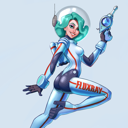 Space Girl Illustration Design by romantiKZ