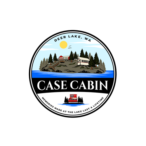 Lake cabin logo design Design by Mr. Rious ⚡