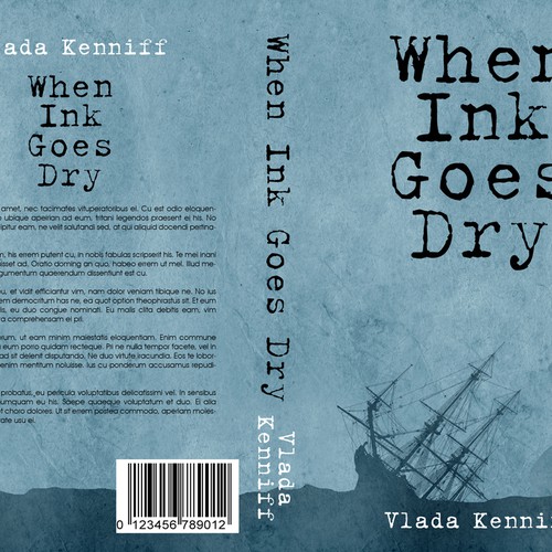 When Ink Goes Dry Book Cover Design Book cover contest