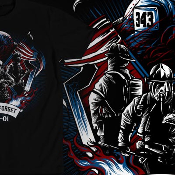 Create a powerful 9-11 "Never Forget" Tribute