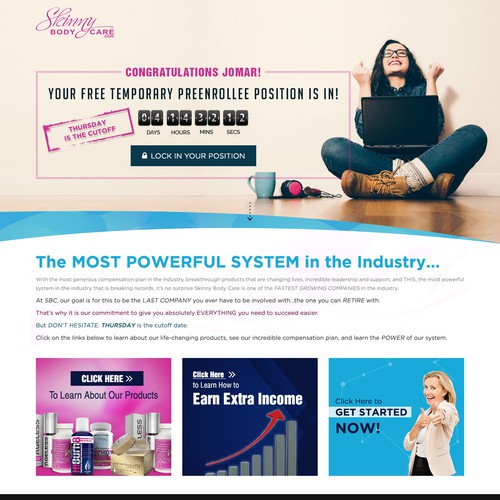 *** GUARANTEED PRIZE *** - New Website Template for MLM Company - NEW! Design by Jasmin_A