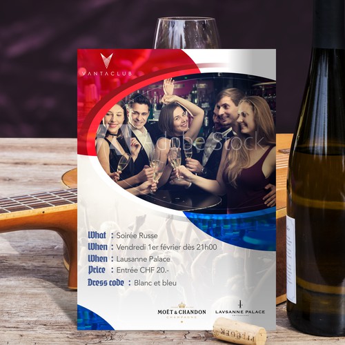 Postal, flyer o impreso propuesta en el concurso por Y&B