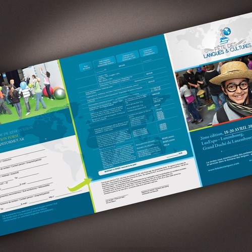 brochure design for Fête des Langues et Cultures – Languages & Cultures Festival  Ontwerp door emig