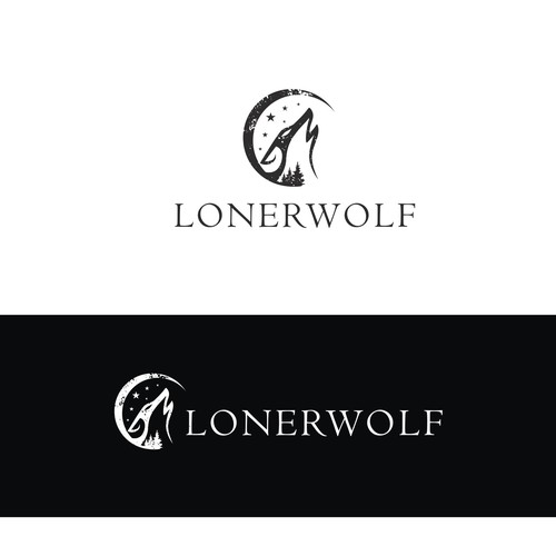 Wolf Sun/Moon Logo For Spiritual Website Design by MagesticD