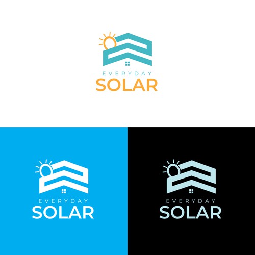 Everyday Solar Logo Design Diseño de designerbd360